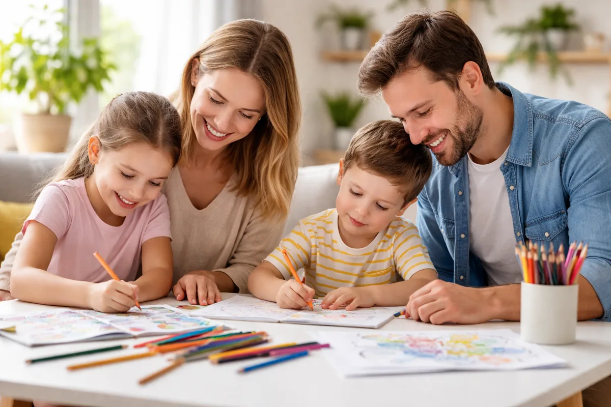 Les bienfaits du coloriage pour les enfants et la famille