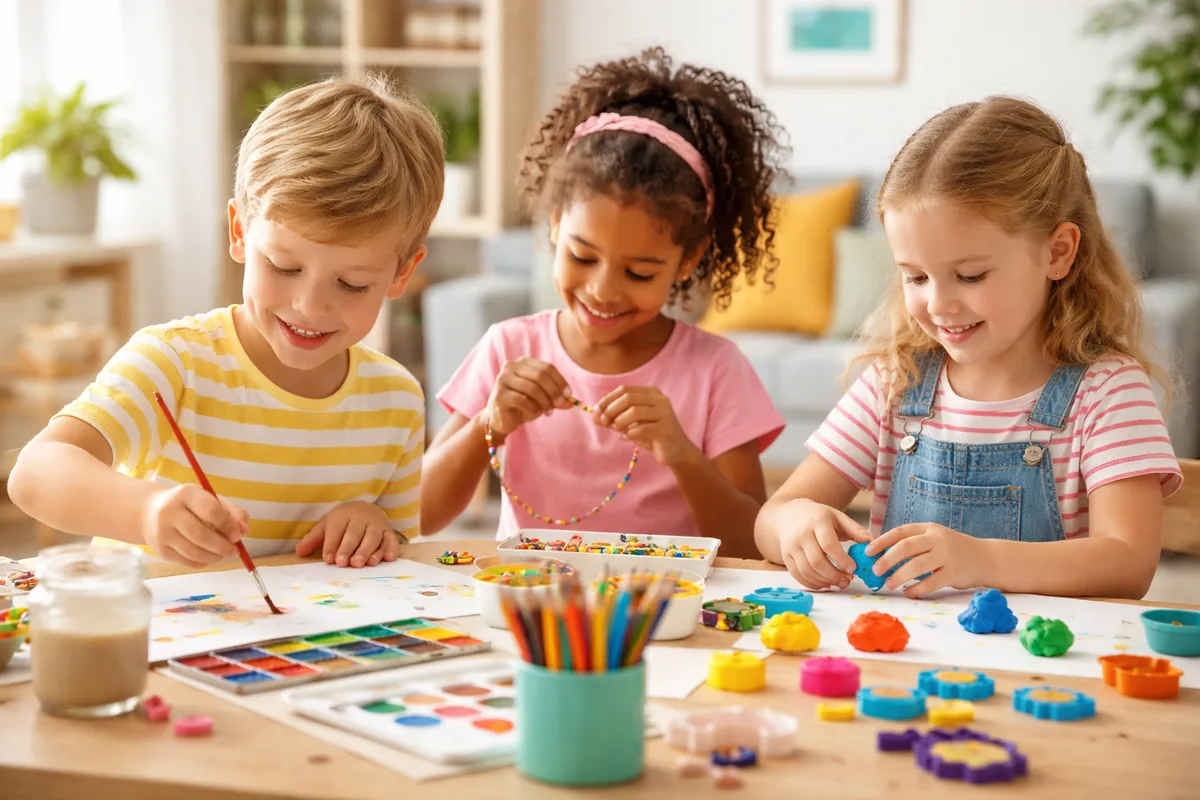 Idées d’activités créatives pour enfants de 3 à 10 ans